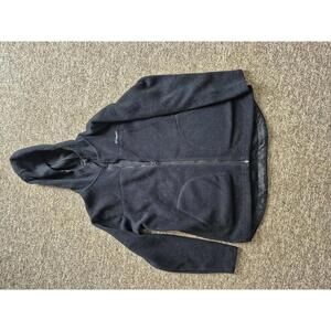 Columbia Black Hooded Fleece Jacket XL